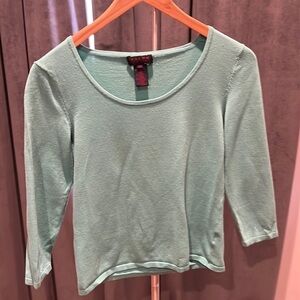 Ralph Lauren 3/4 sleeve scoop neck sweater